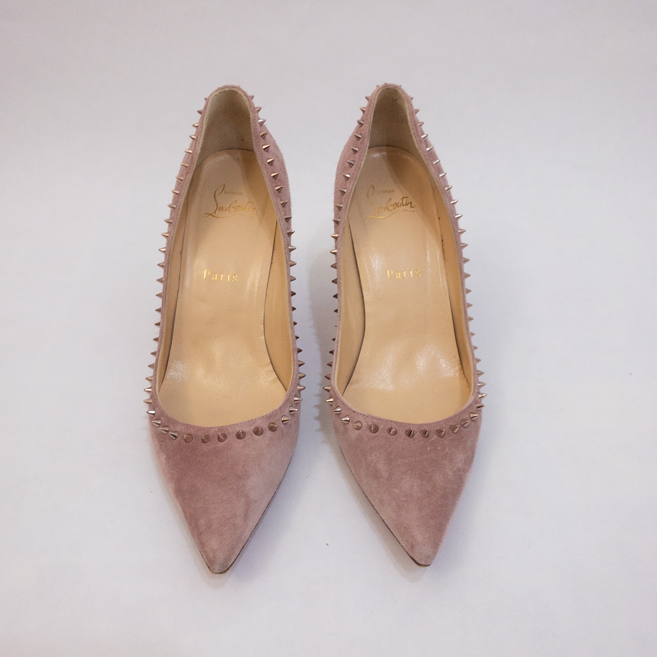 Christian Louboutin Iriza Pink Suede Pumps