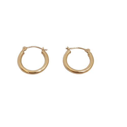 14K Gold Mini Hoop Earrings