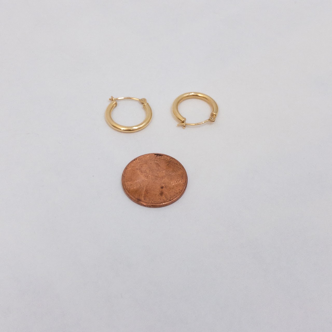 14K Gold Mini Hoop Earrings