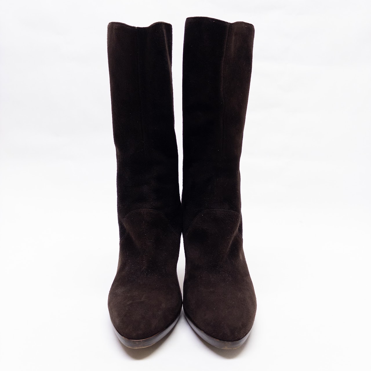 Loro Piana Thador Suede Calf Height Boots