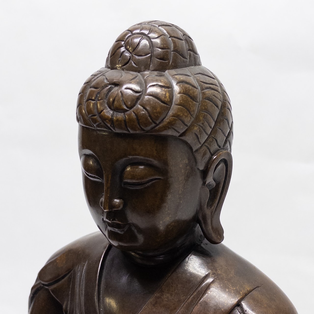 Bronze Shakyamuni  Amitabha Seated Buddha Statue