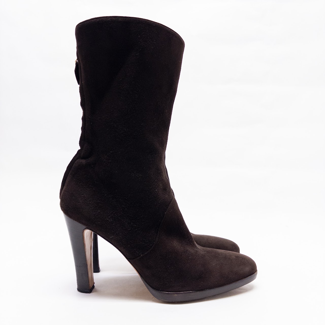 Loro Piana Thador Suede Calf Height Boots