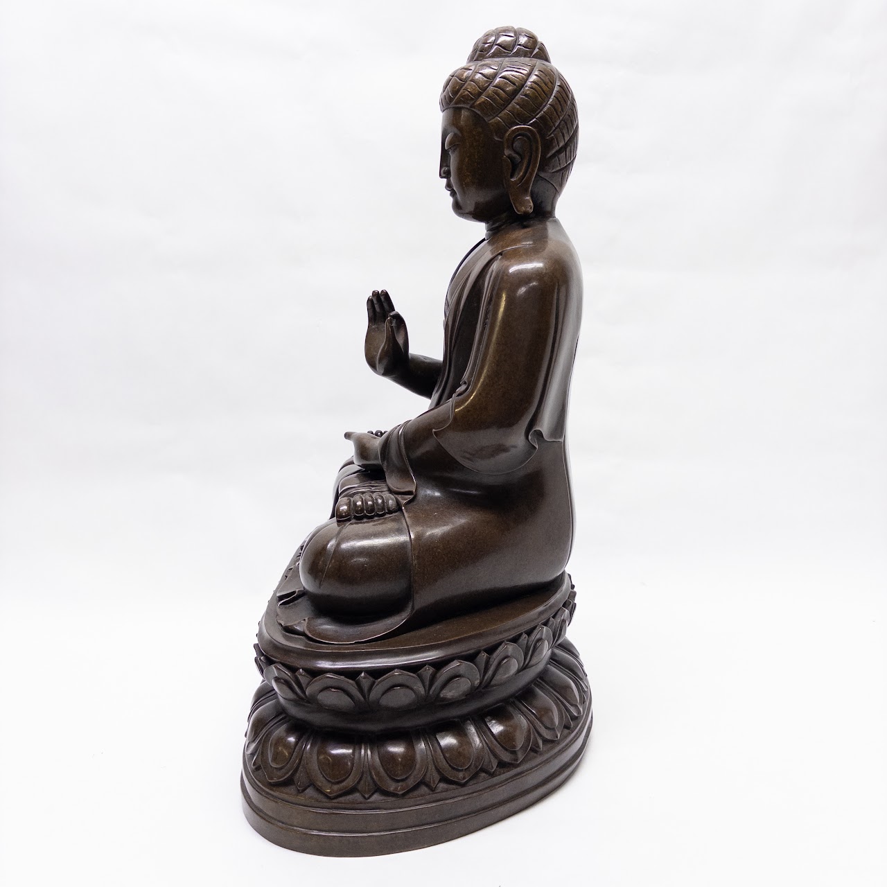 Bronze Shakyamuni  Amitabha Seated Buddha Statue