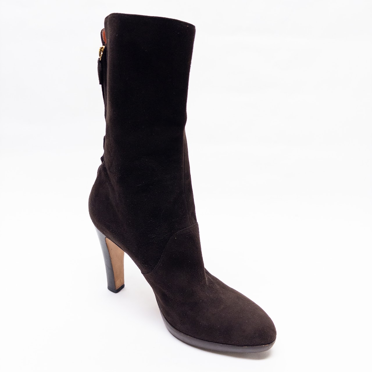 Loro Piana Thador Suede Calf Height Boots