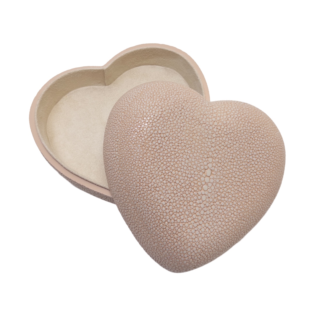 Aerin Accents Shagreen Heart Box