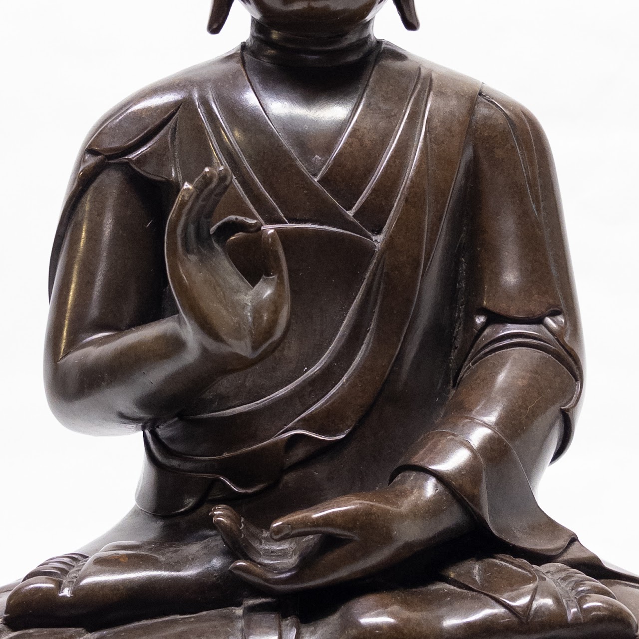 Bronze Shakyamuni  Amitabha Seated Buddha Statue