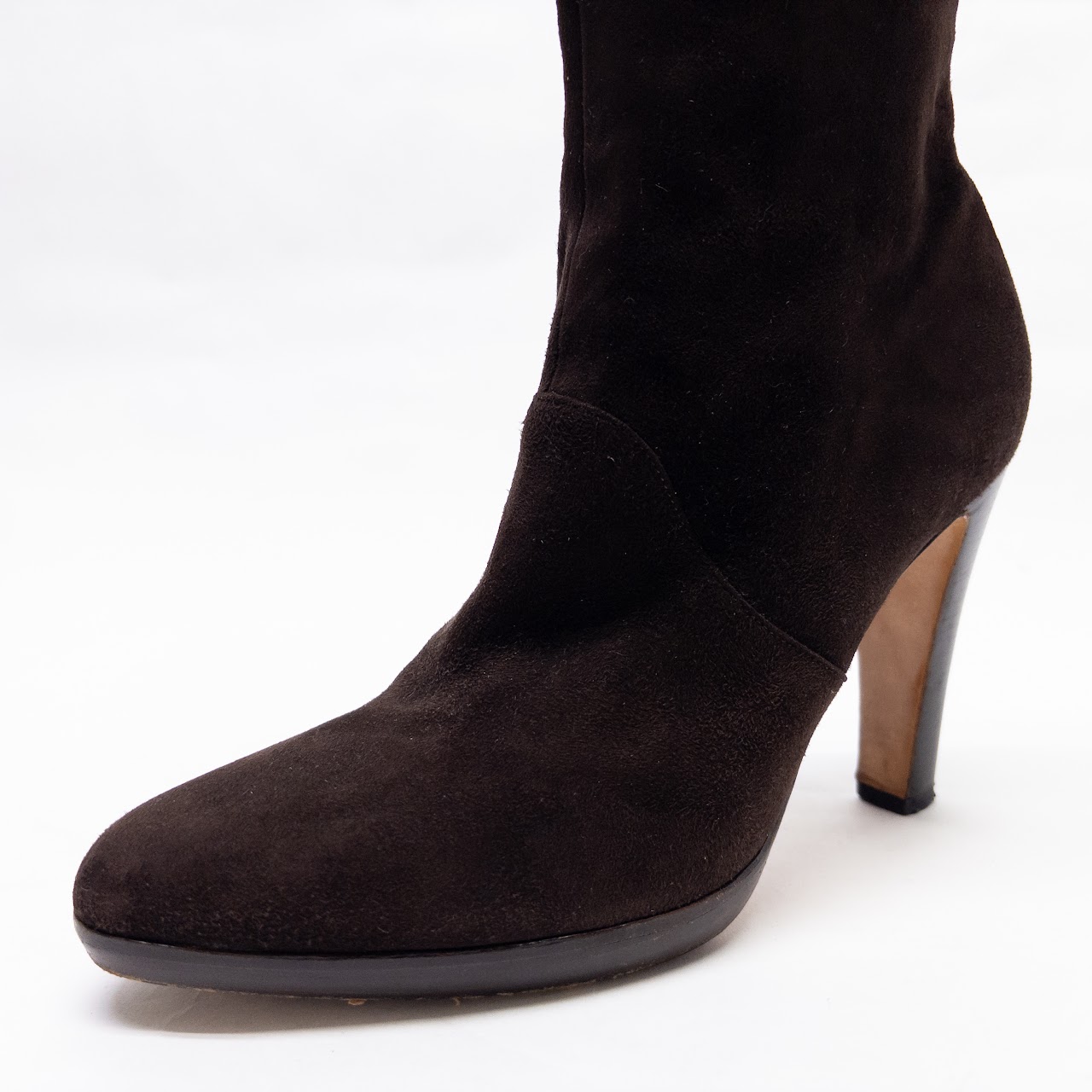 Loro Piana Thador Suede Calf Height Boots