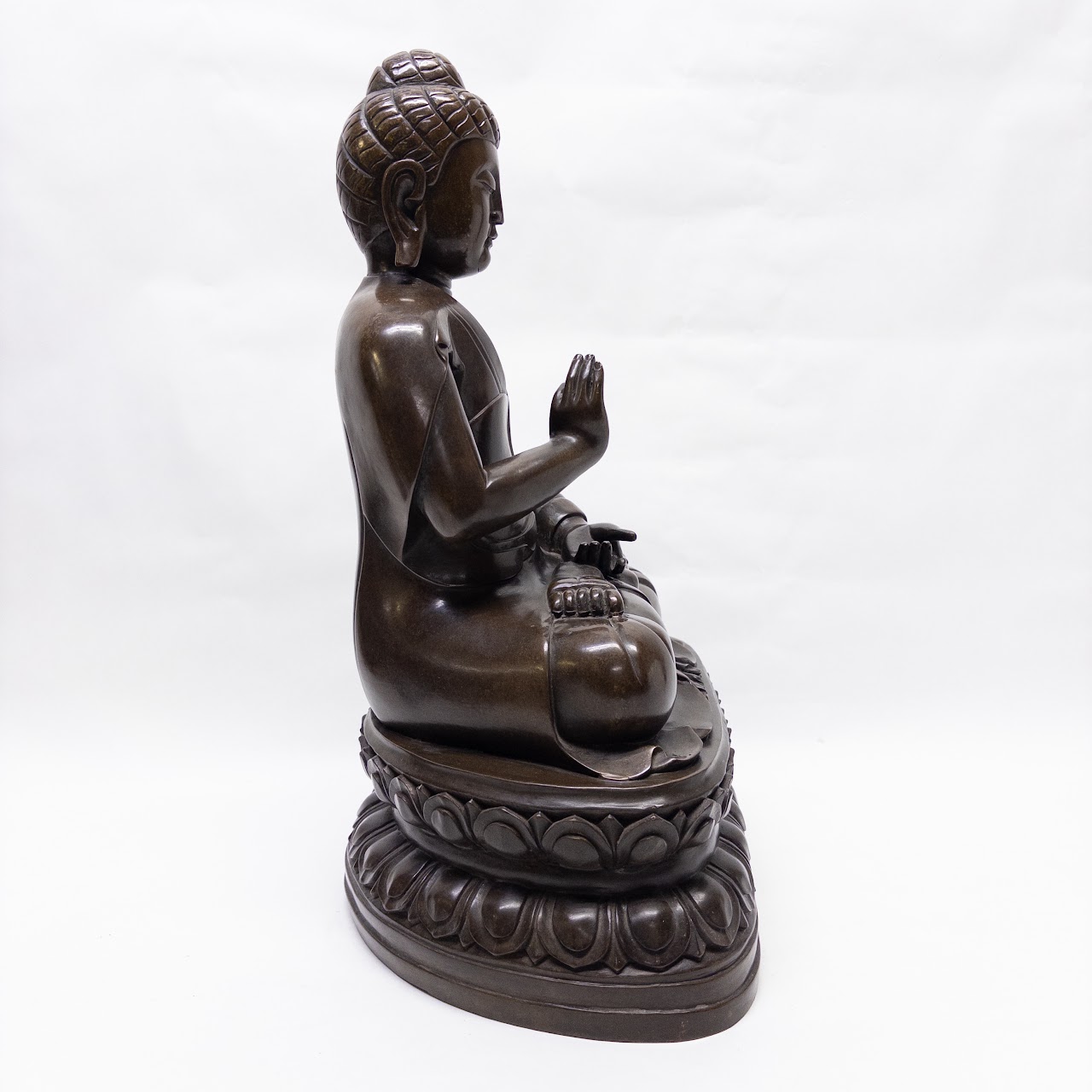 Bronze Shakyamuni  Amitabha Seated Buddha Statue