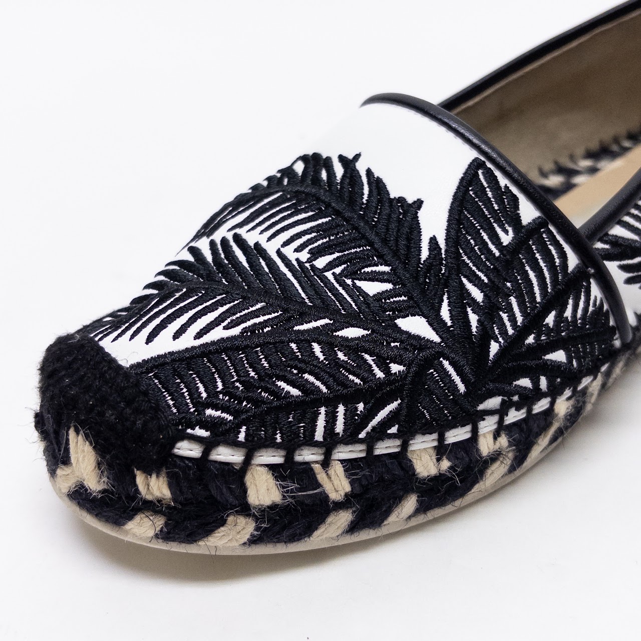 Stella McCartney Palm Embroidered Espadrilles