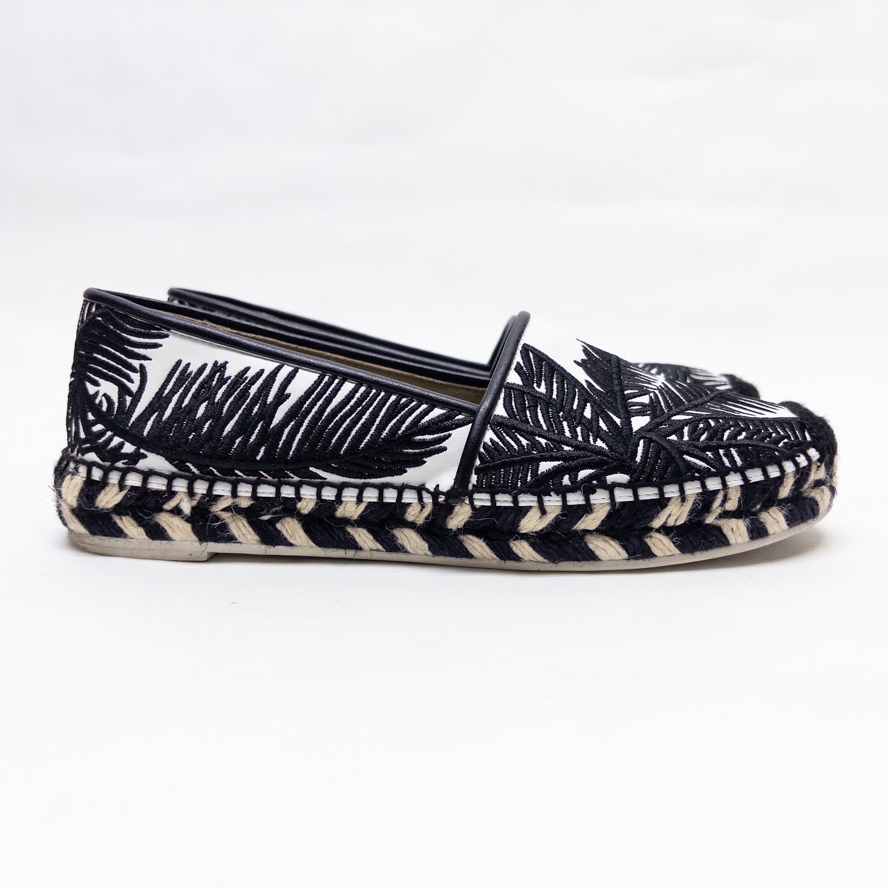 Stella McCartney Palm Embroidered Espadrilles