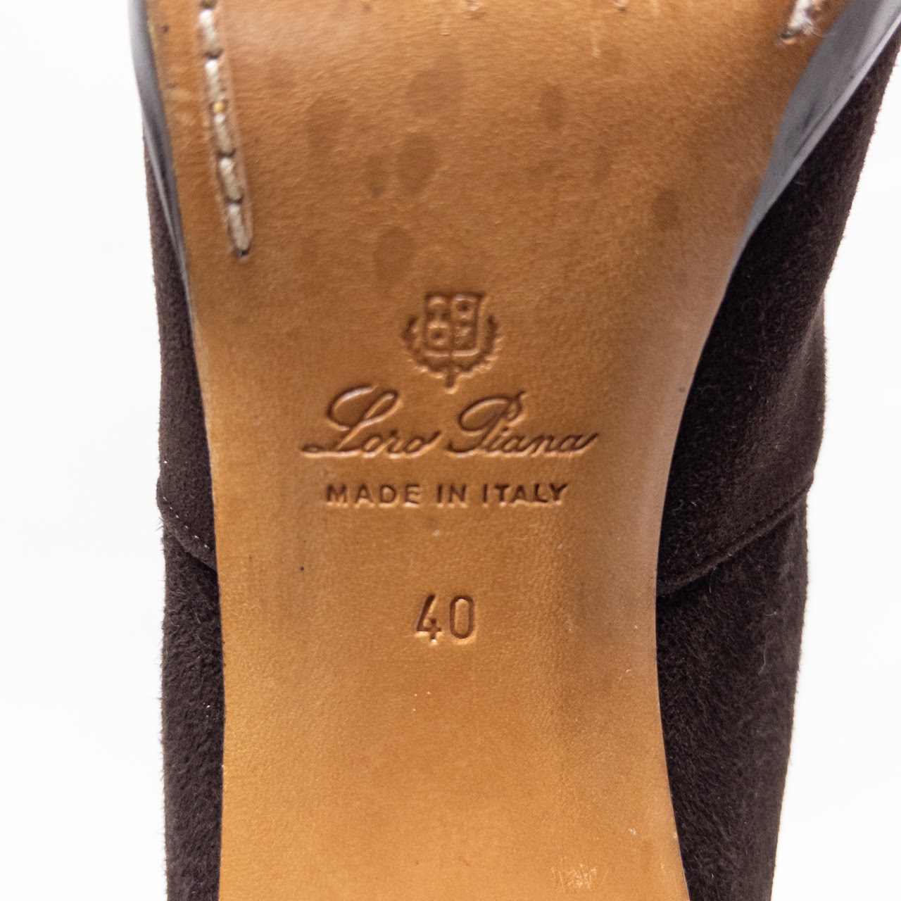 Loro Piana Thador Suede Calf Height Boots