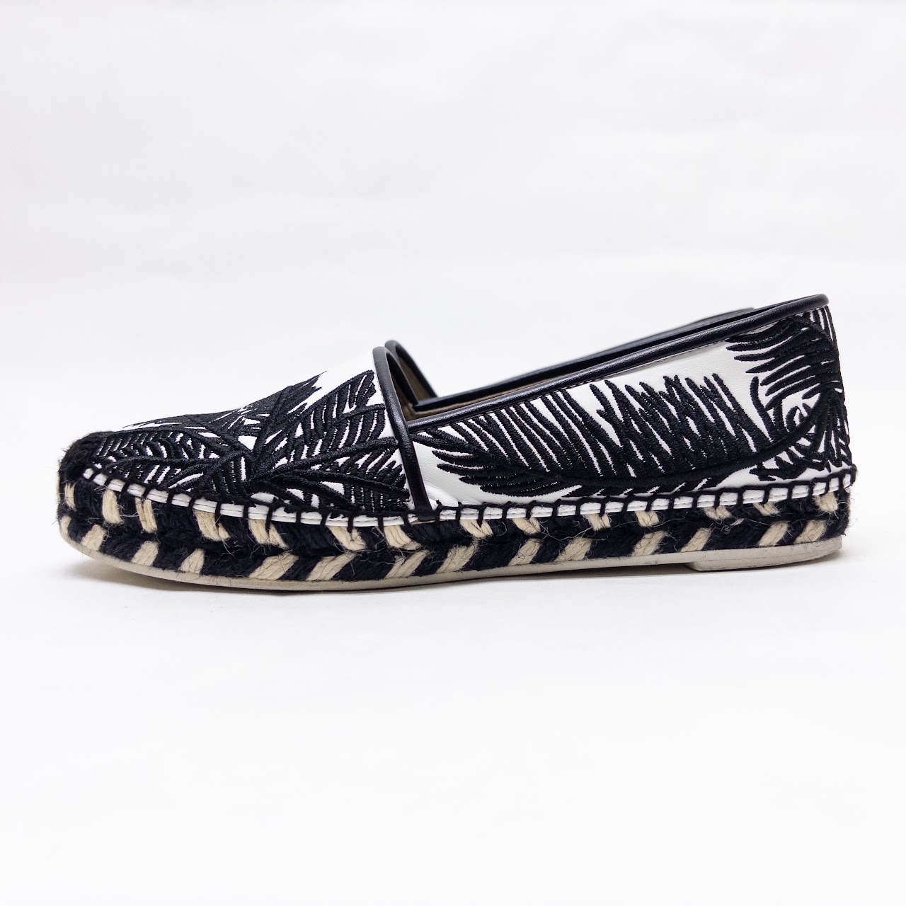 Stella McCartney Palm Embroidered Espadrilles