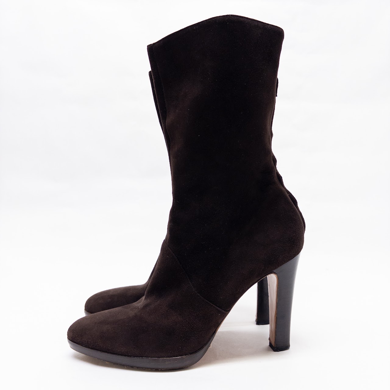 Loro Piana Thador Suede Calf Height Boots