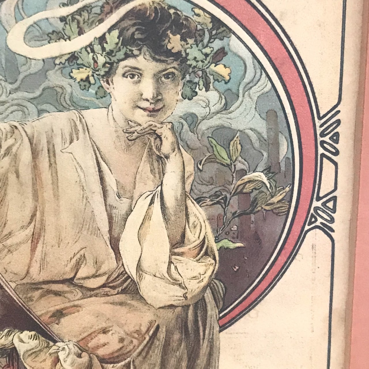 Alphonse Mucha 1910 Irving Place Theater Program Cover