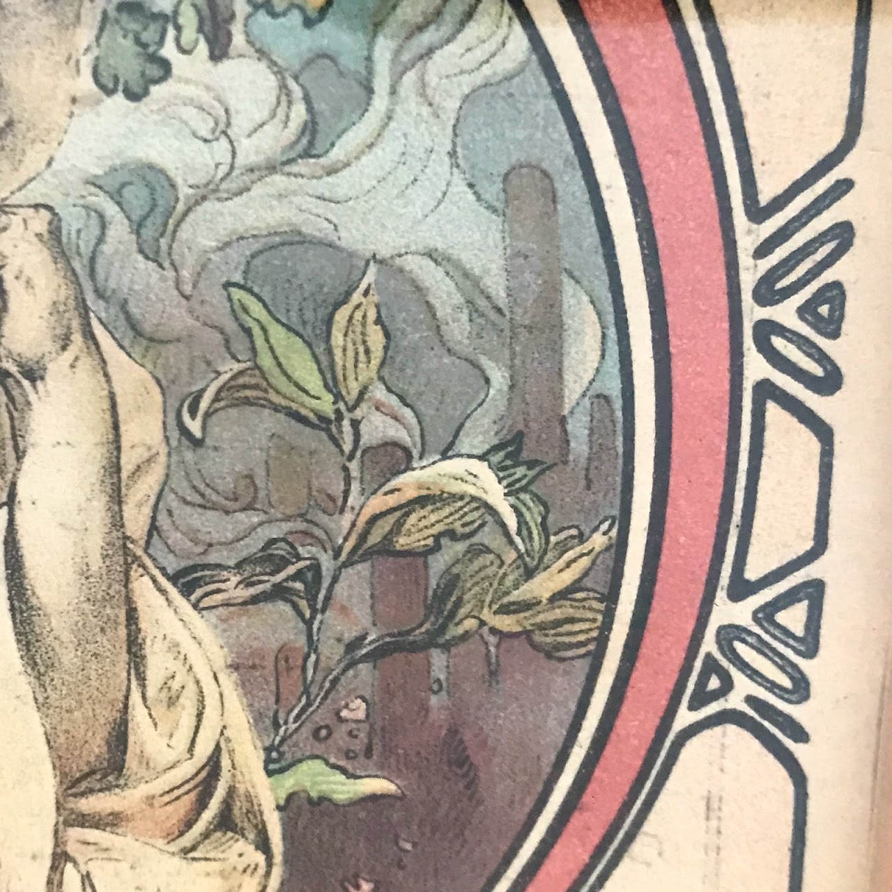 Alphonse Mucha 1910 Irving Place Theater Program Cover