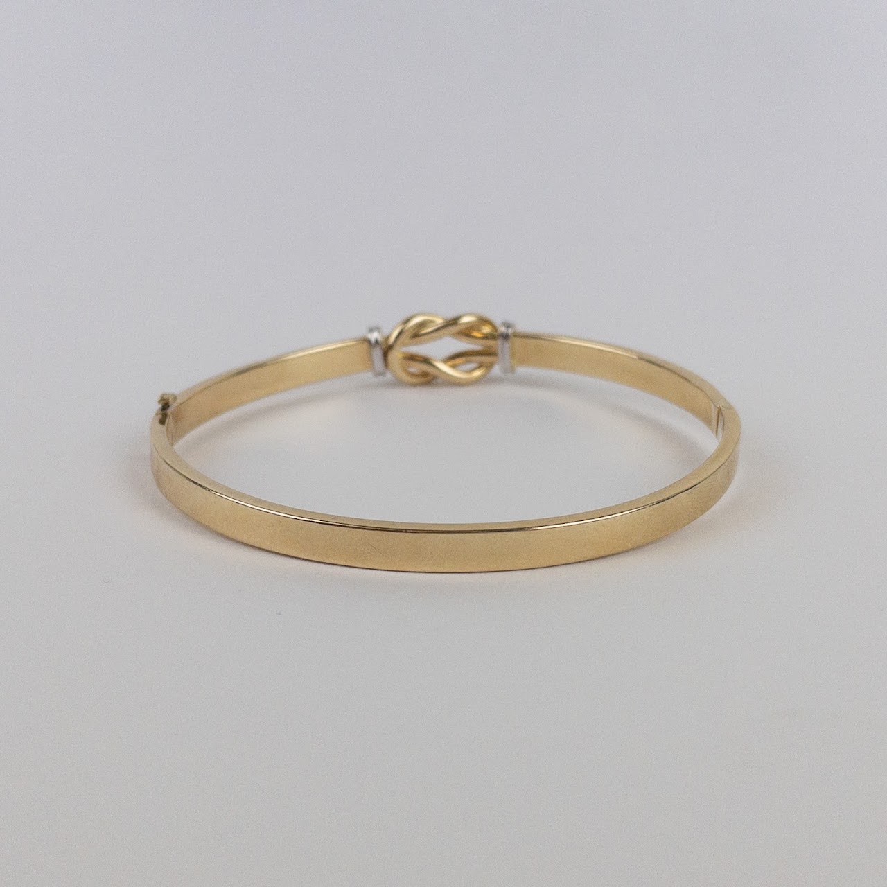 14K Gold Knot Bangle