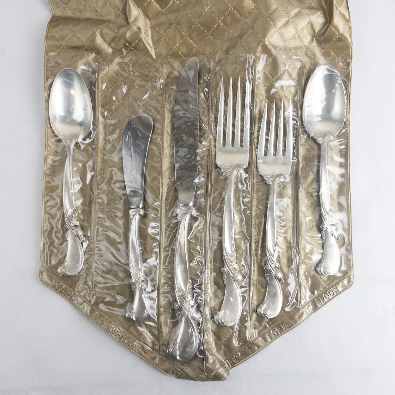Sterling Silver 75-Piece Wallace 'Waltz of the Spring' 12 Place Flatware Setting