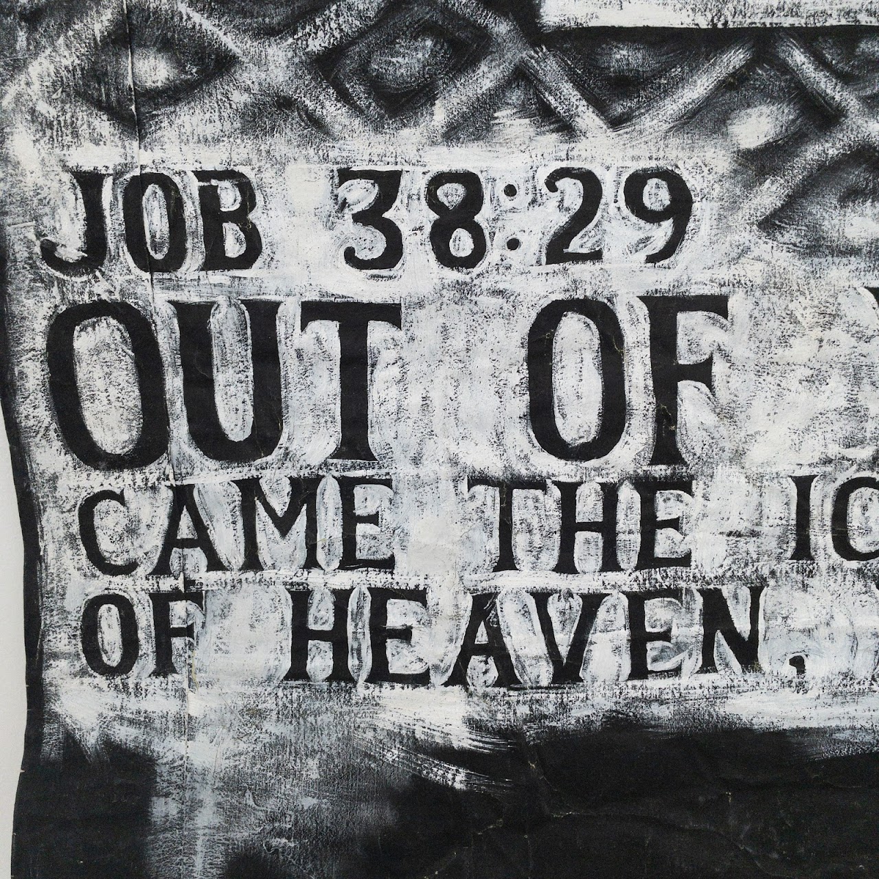 Large-Scale 'Job 38:29' Oil Painting