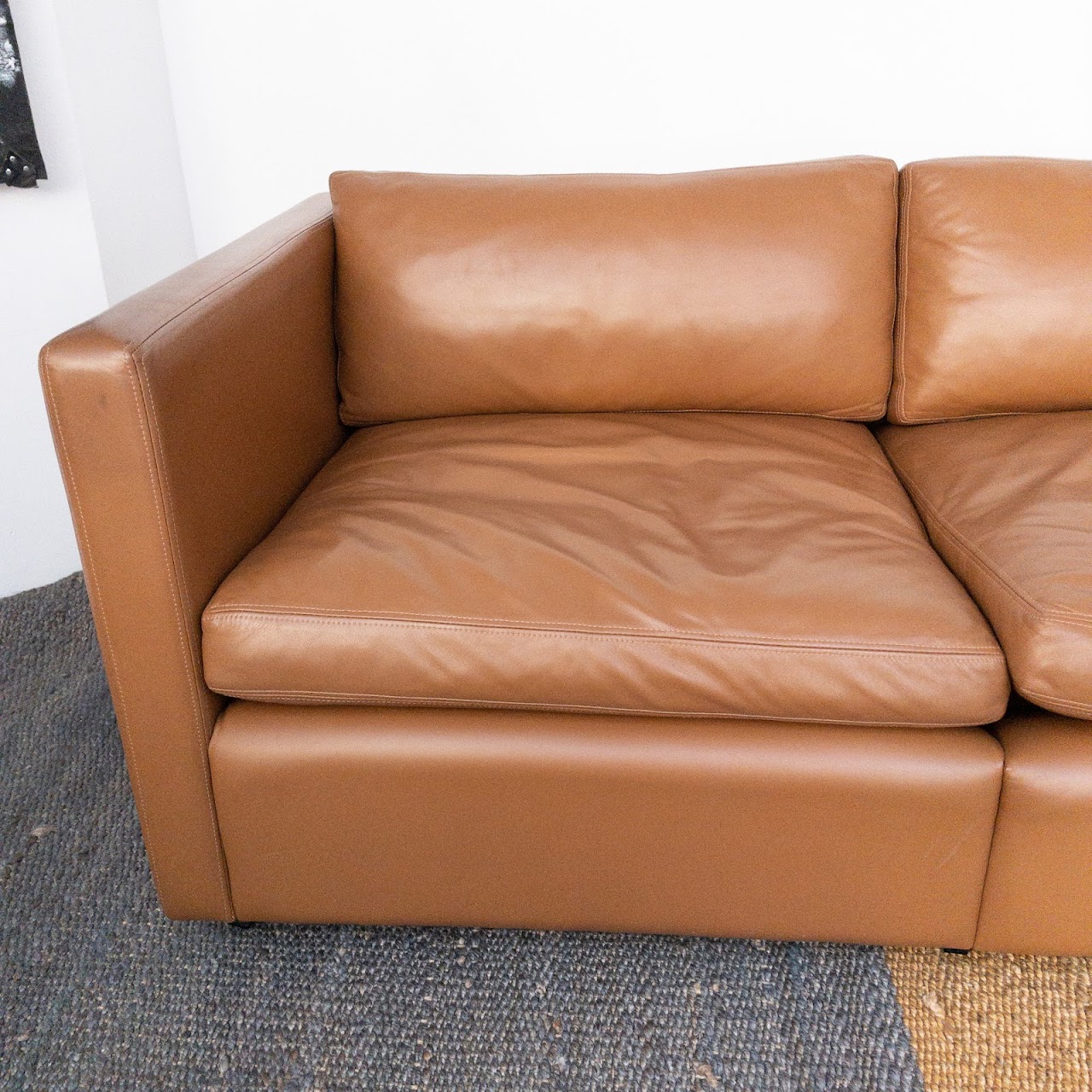 Knoll Pfister Leather Sofa