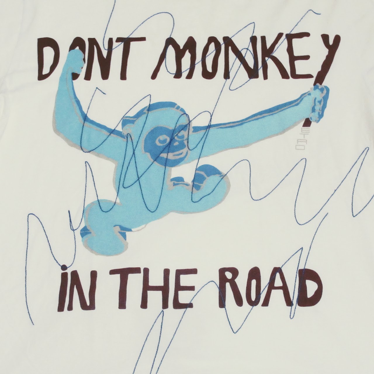 Etro "Don't Monkey In the Road"  T-Shirt