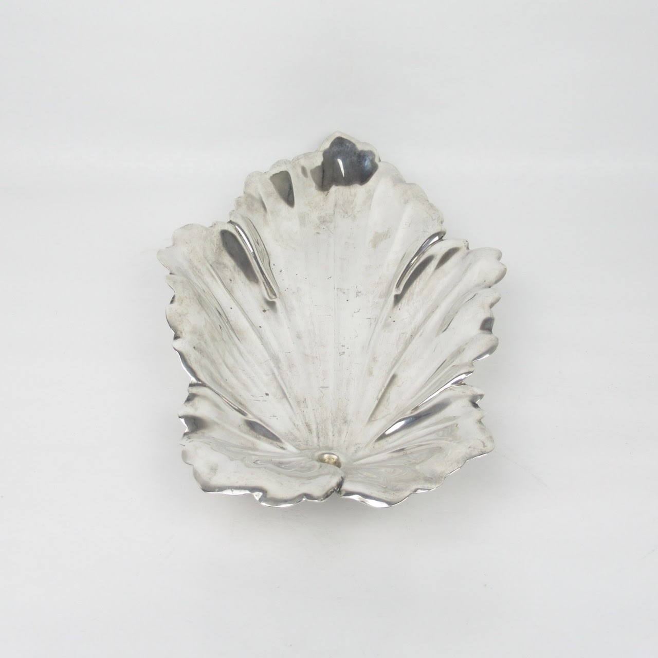 Sterling Silver Fisher Leaf Tray