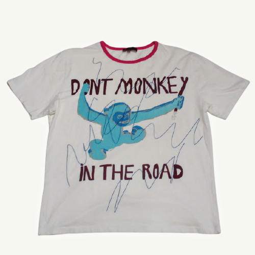 Etro "Don't Monkey In the Road"  T-Shirt