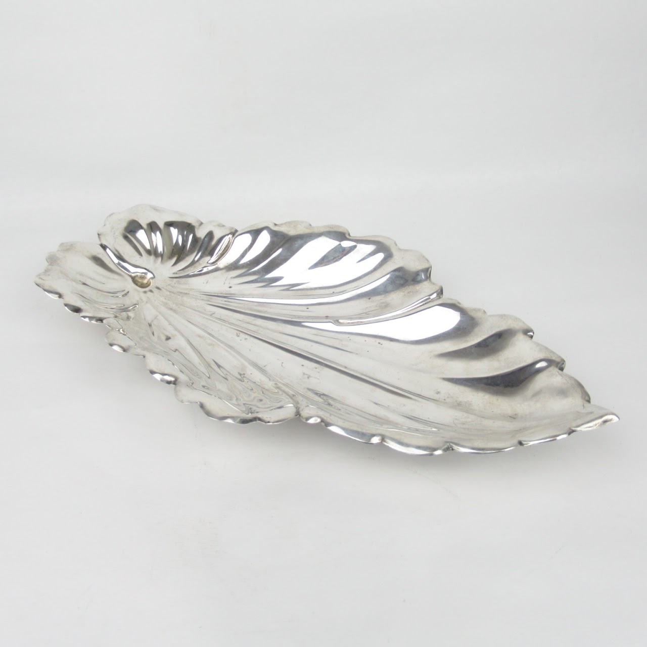 Sterling Silver Fisher Leaf Tray