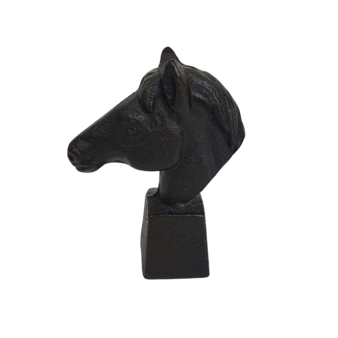 Cast Iron Pony Miniature Bust