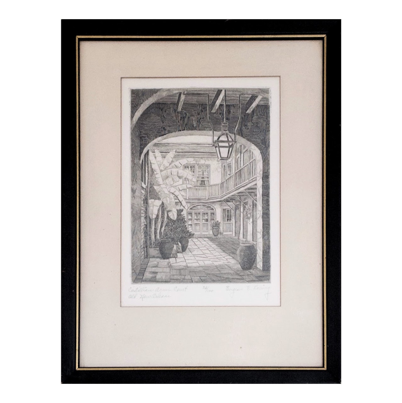 Eugene E. Loving Signed Etching