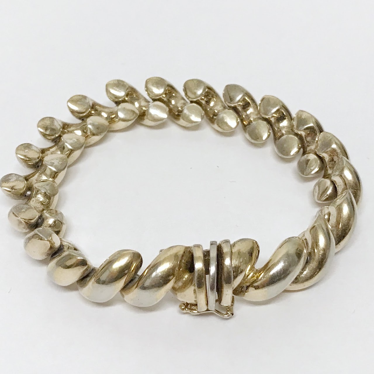 Sterling Silver Wave Bracelet