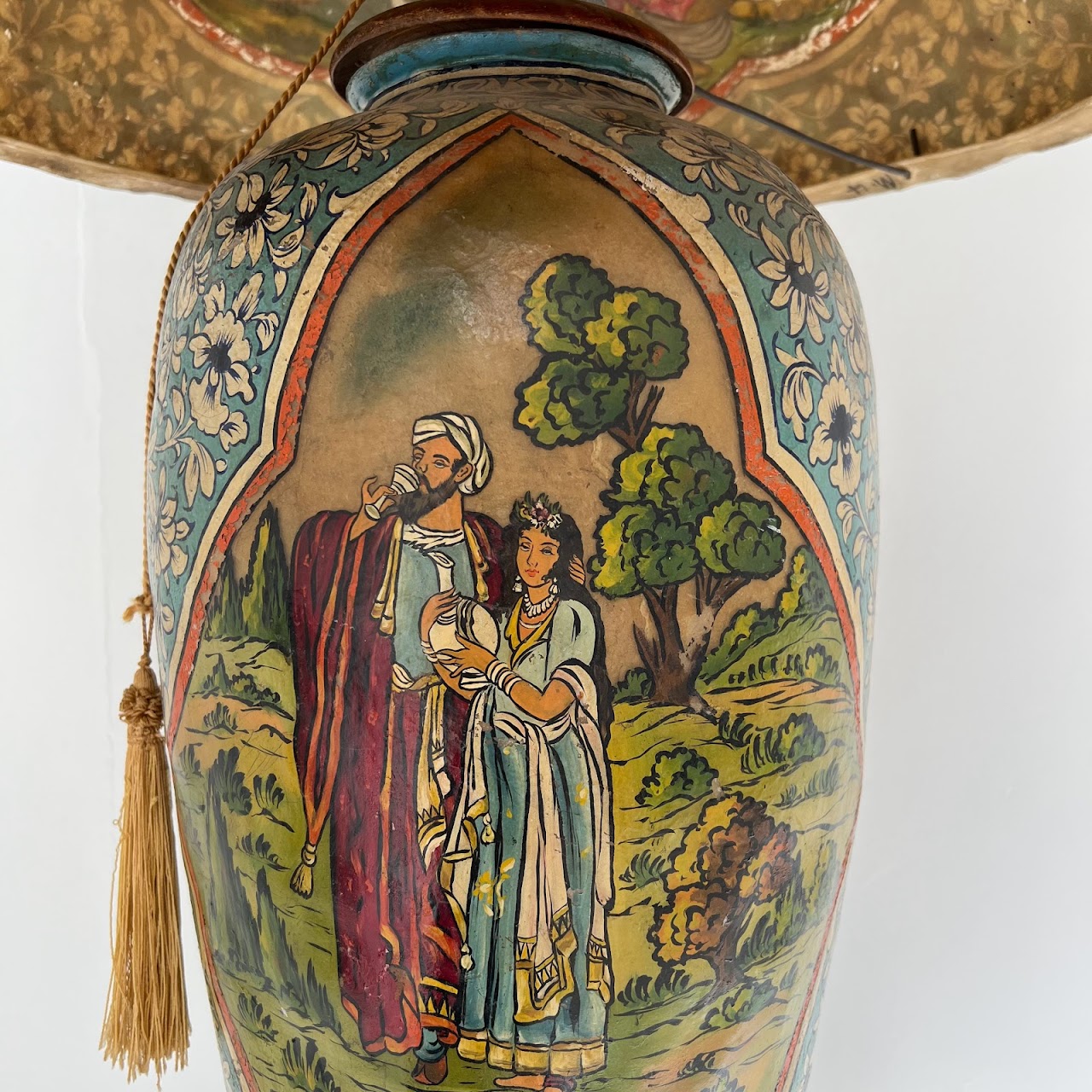 Hand-Painted Vellum Lamp