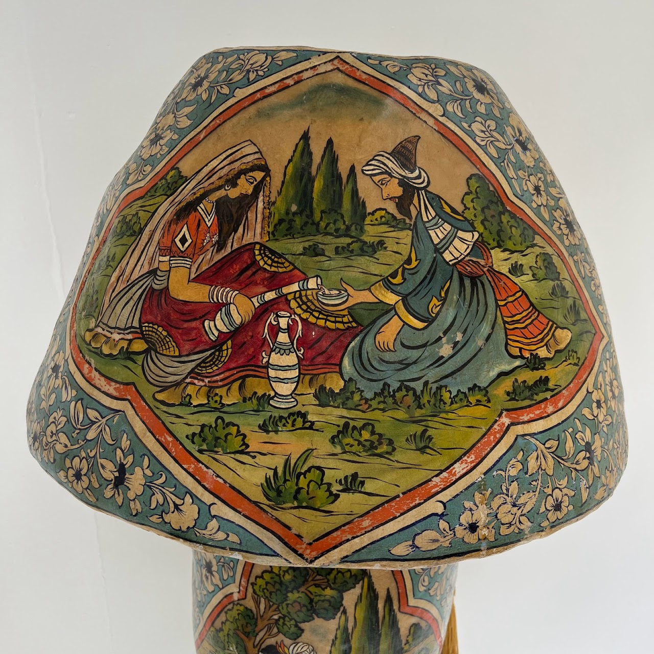 Hand-Painted Vellum Lamp