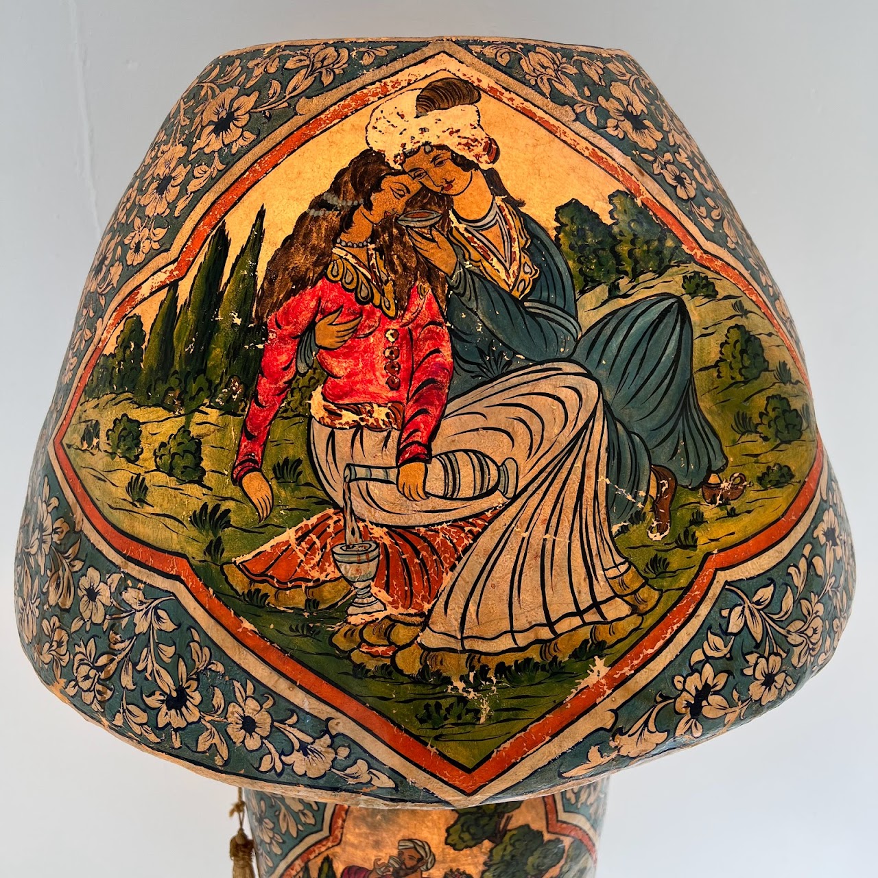 Hand-Painted Vellum Lamp