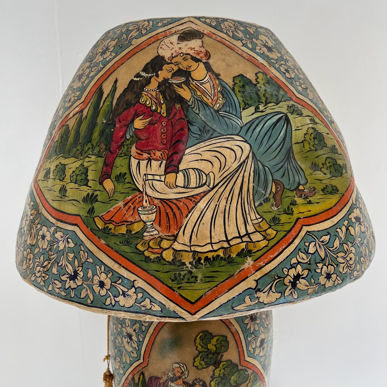 Hand-Painted Vellum Lamp