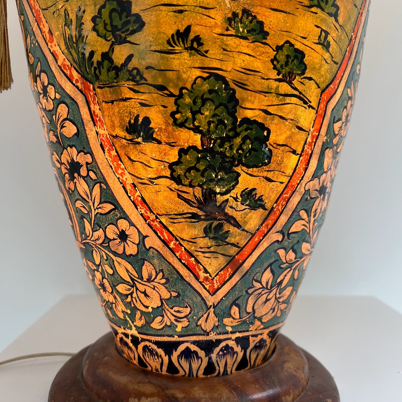 Hand-Painted Vellum Lamp