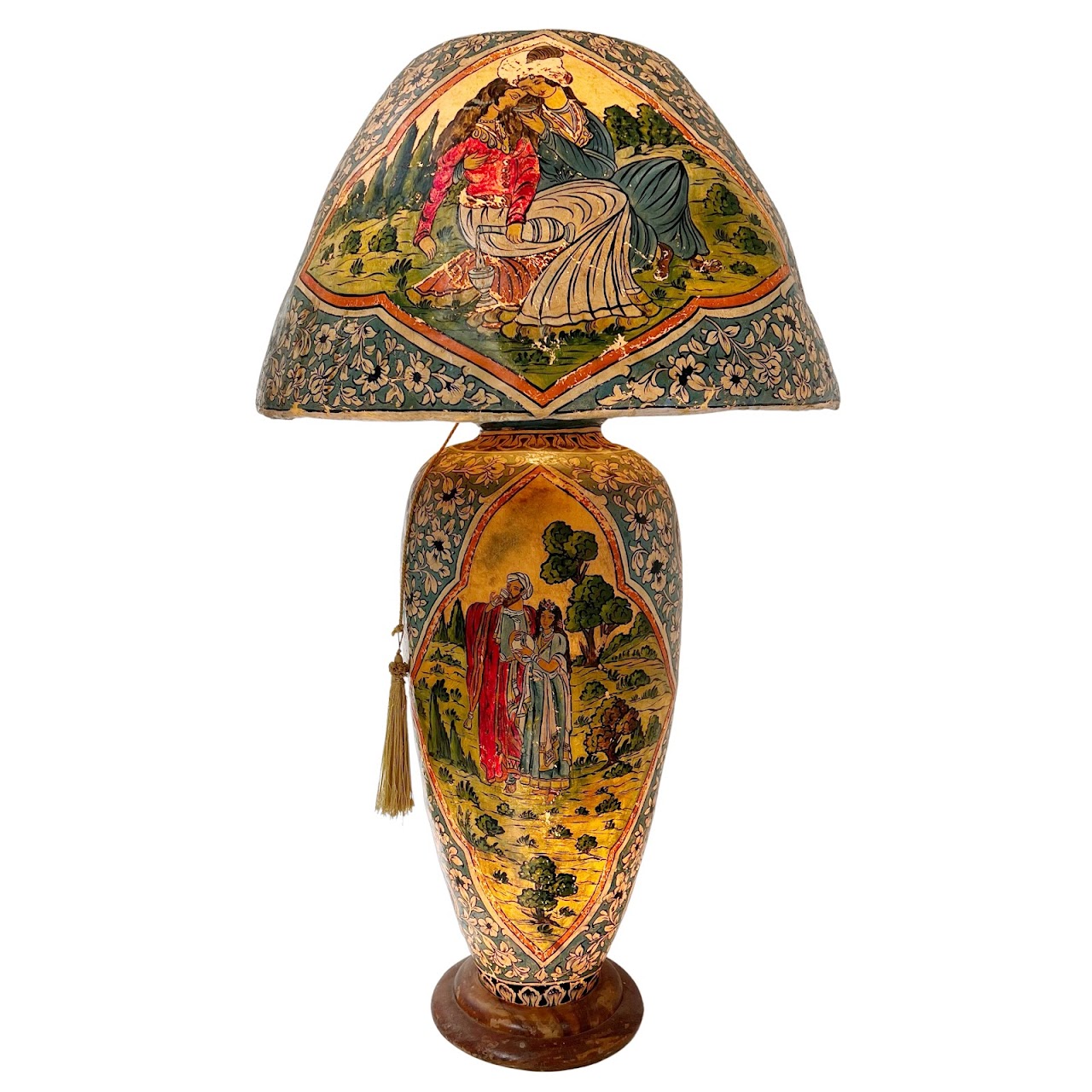 Hand-Painted Vellum Lamp