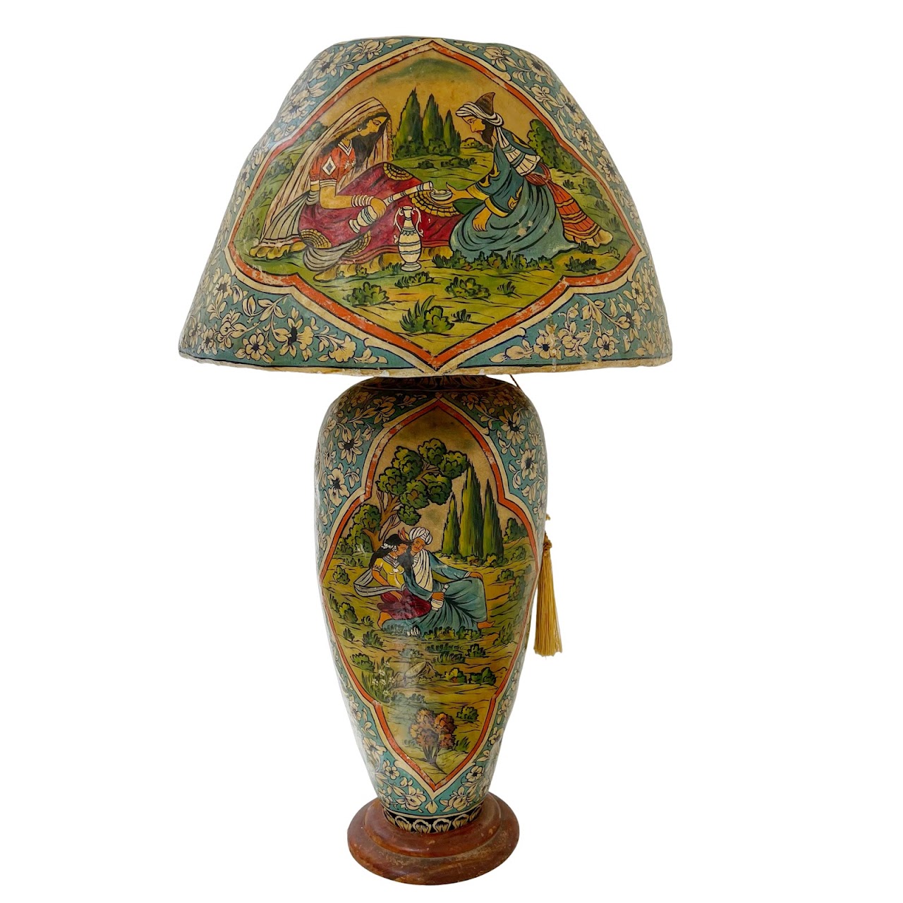 Hand-Painted Vellum Lamp