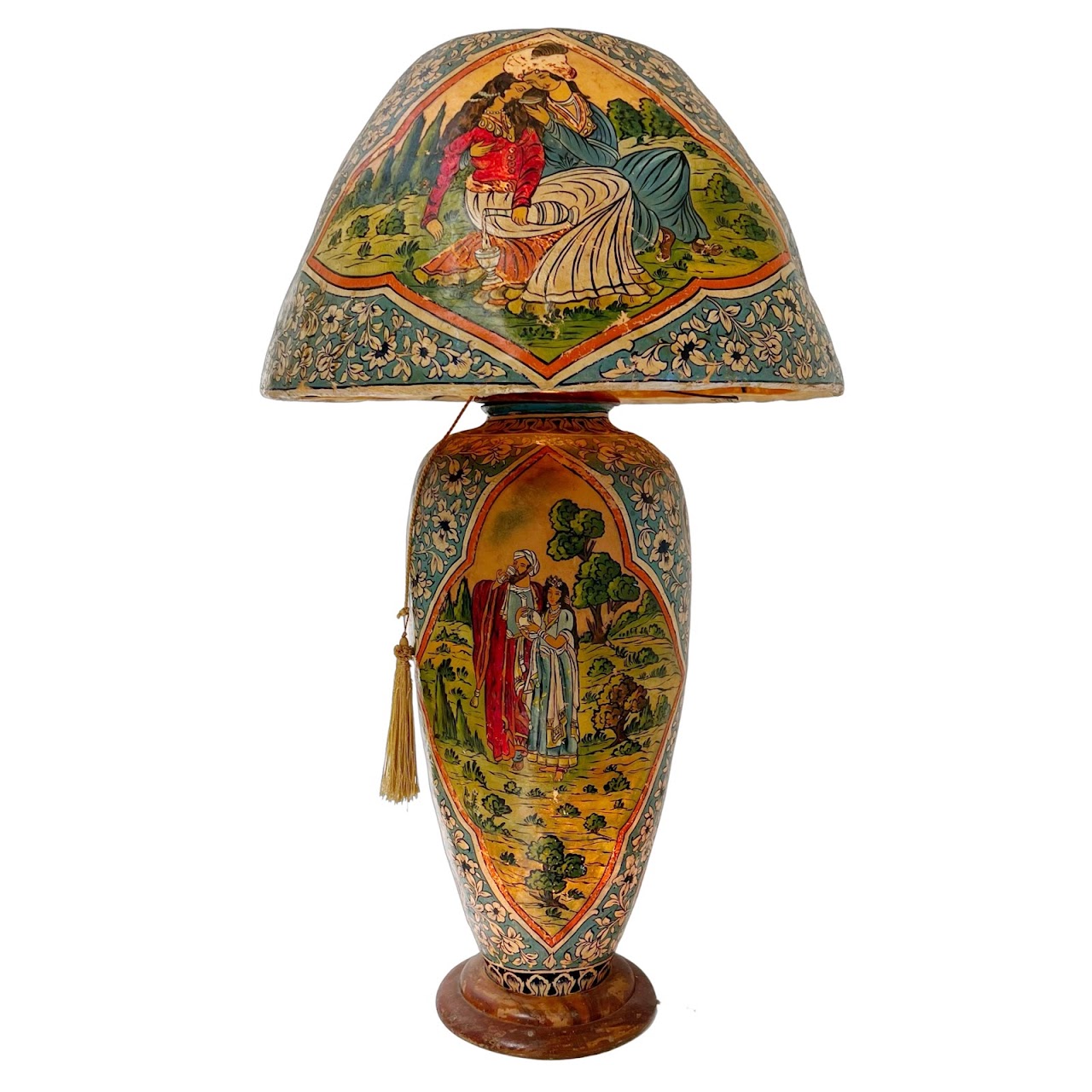 Hand-Painted Vellum Lamp