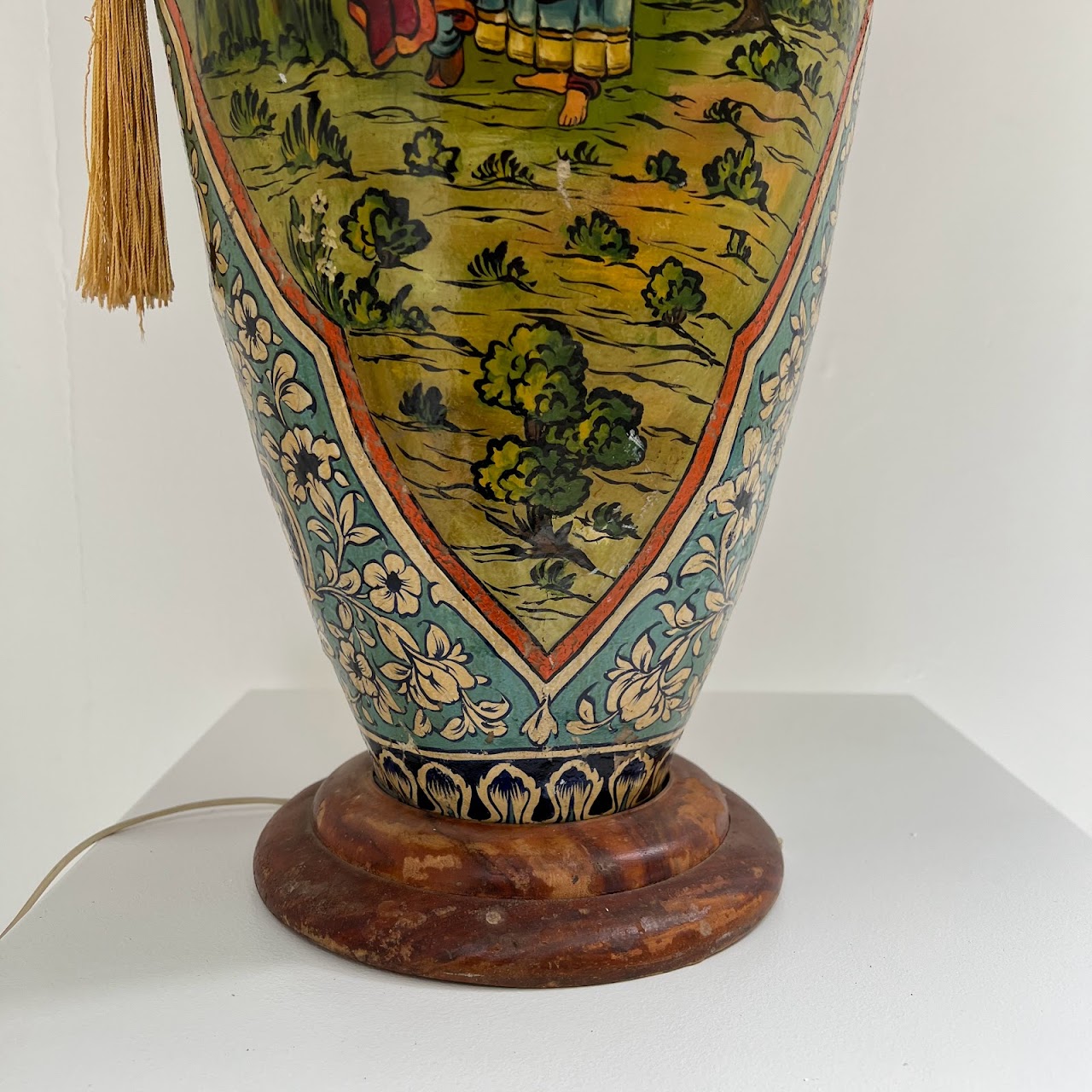 Hand-Painted Vellum Lamp