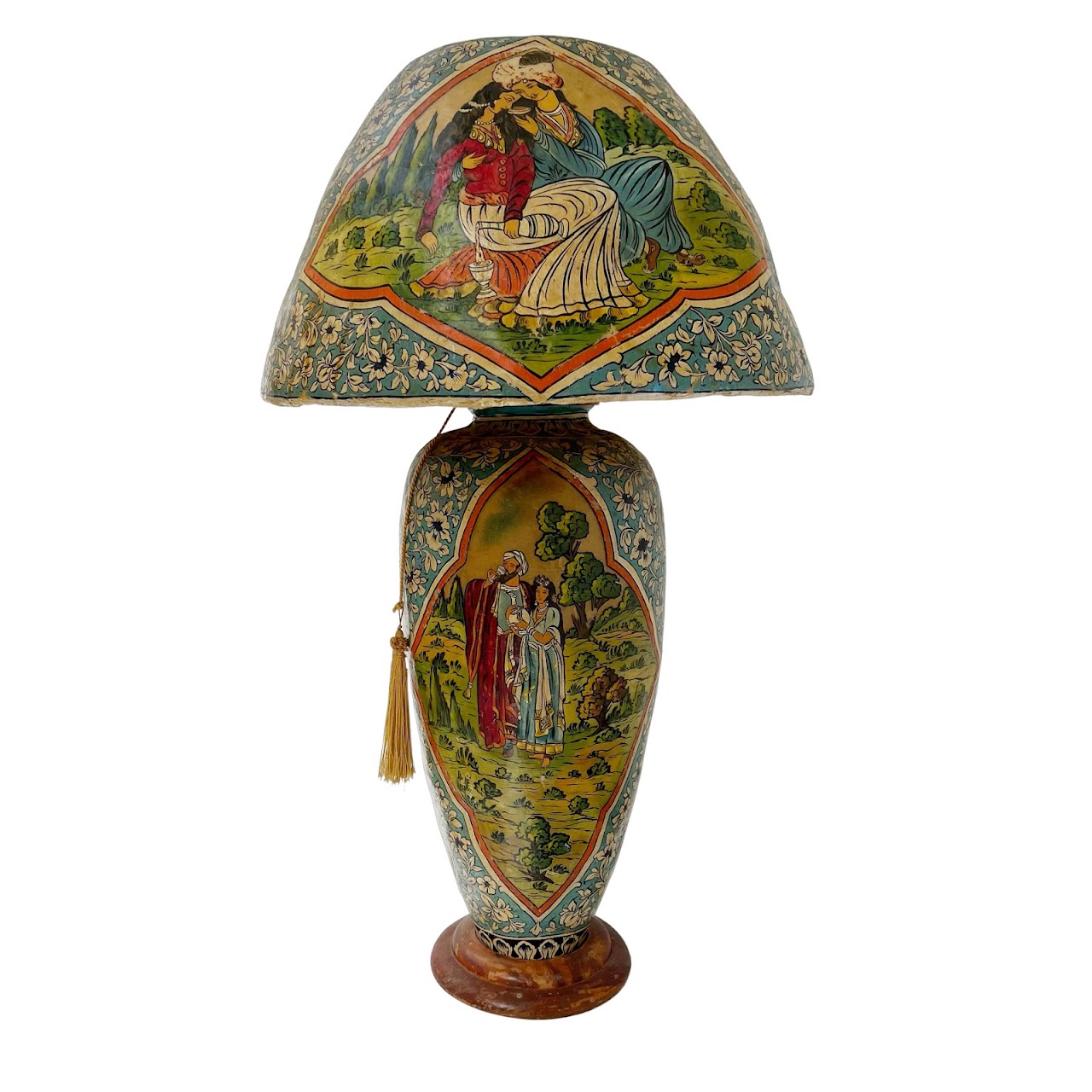 Hand-Painted Vellum Lamp