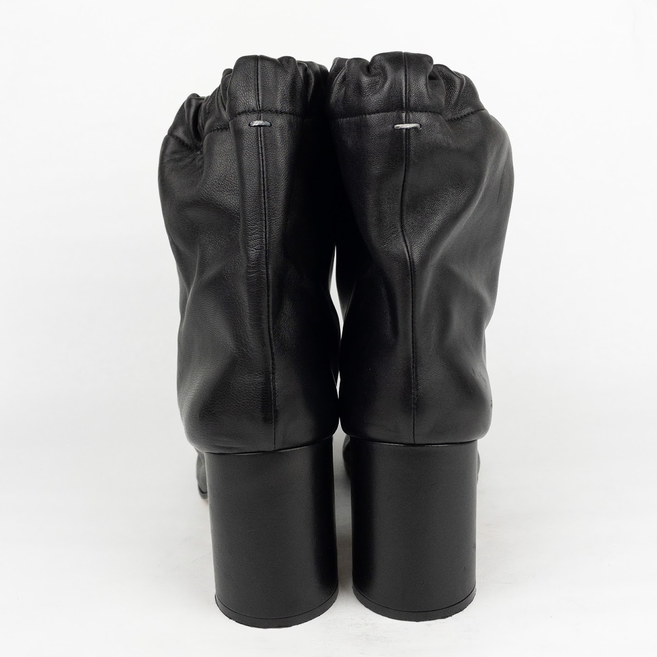 Maison Martin Margiela Leather Drawstring Boots