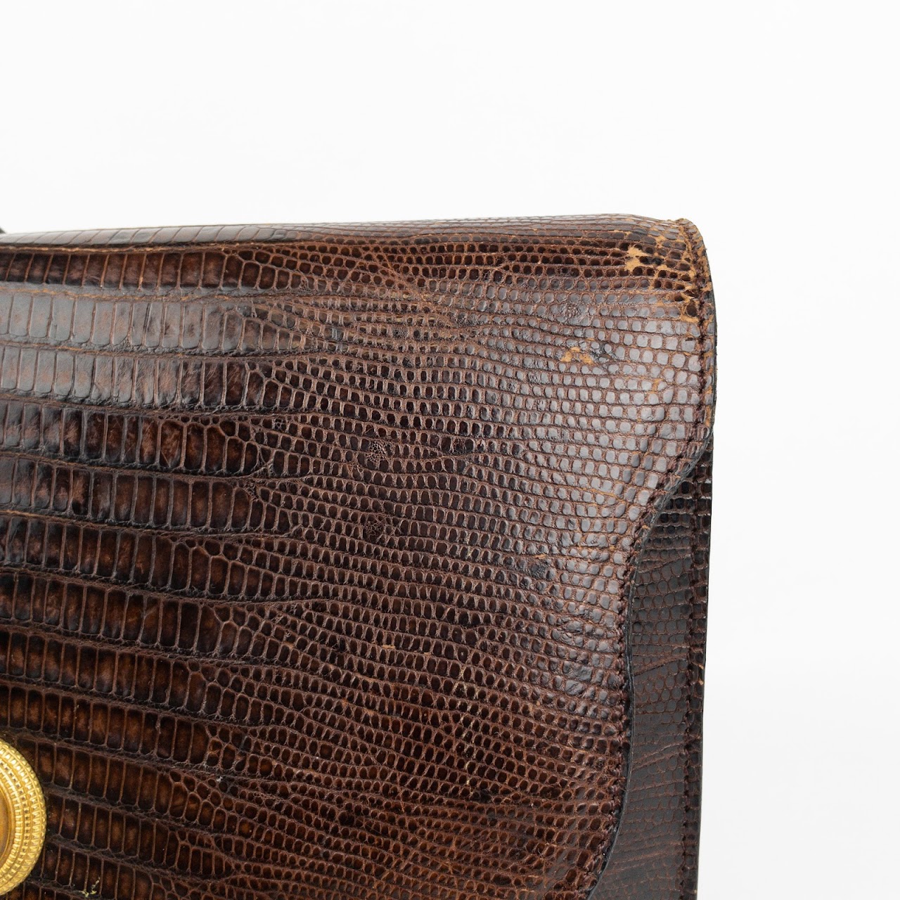 Vintage Lizard Leather Clutch