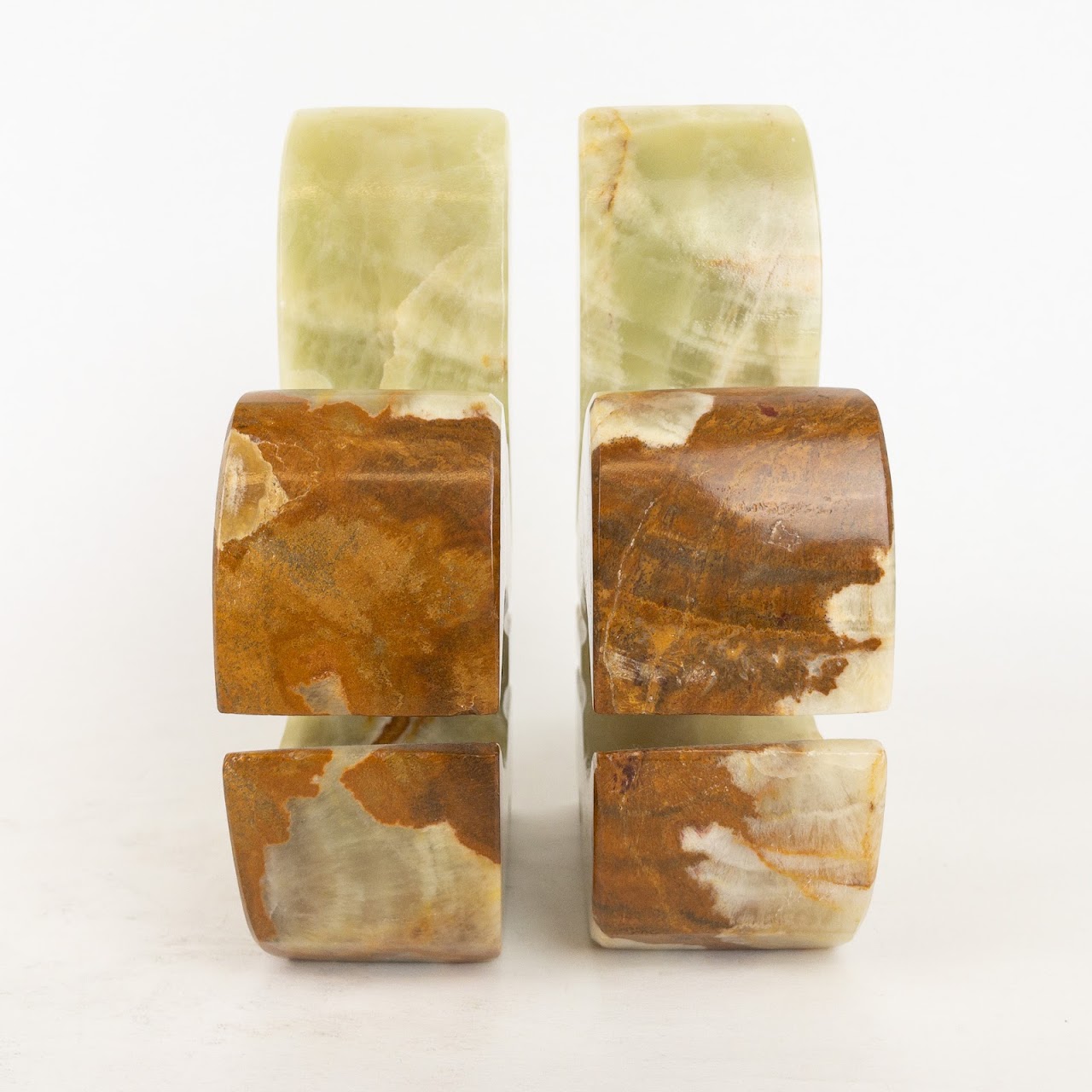 Polished Onyx Bookends