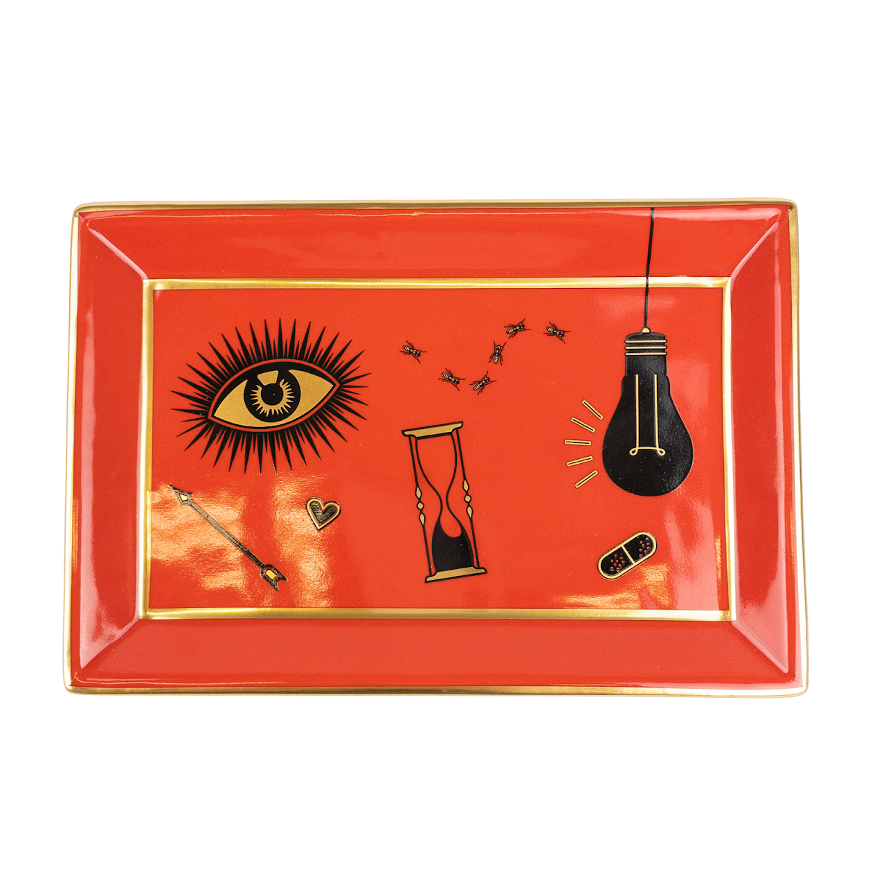 Jonathan Adler Red Accent Tray