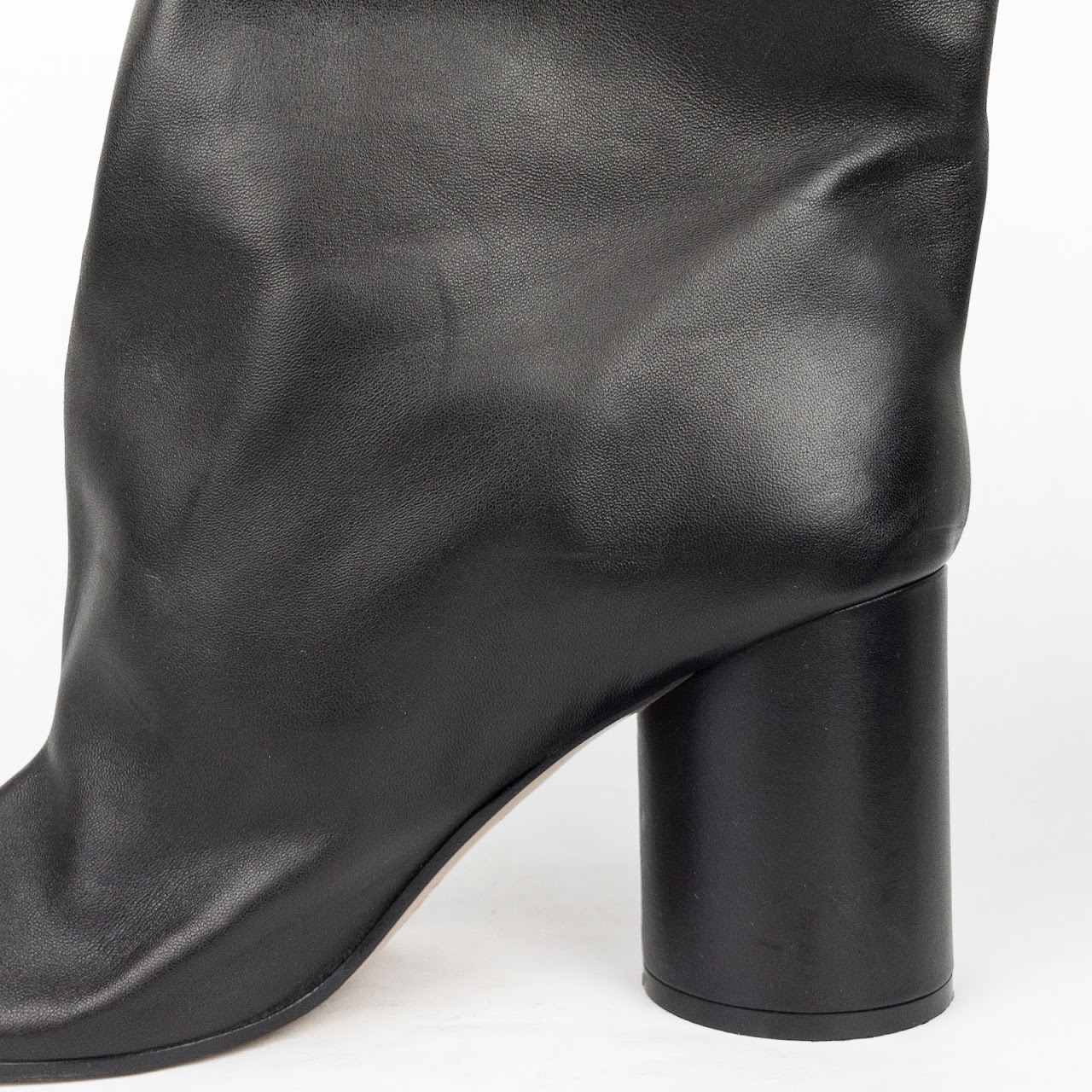 Maison Martin Margiela Leather Drawstring Boots