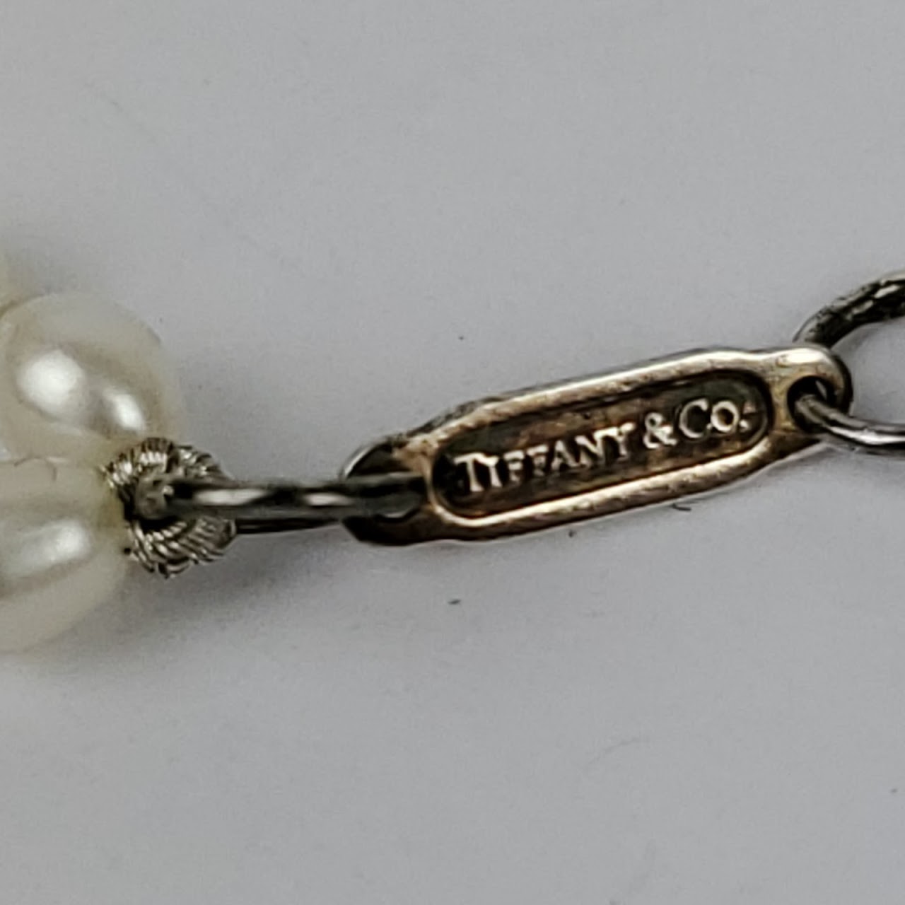 Tiffany & Co. Sterling Silver & Pearl Necklace