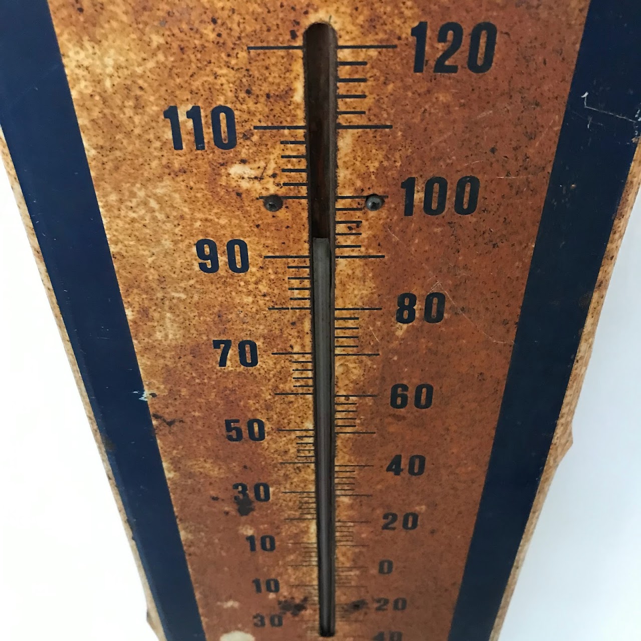 Ex-Lax Enameled Steel Advertising Thermometer