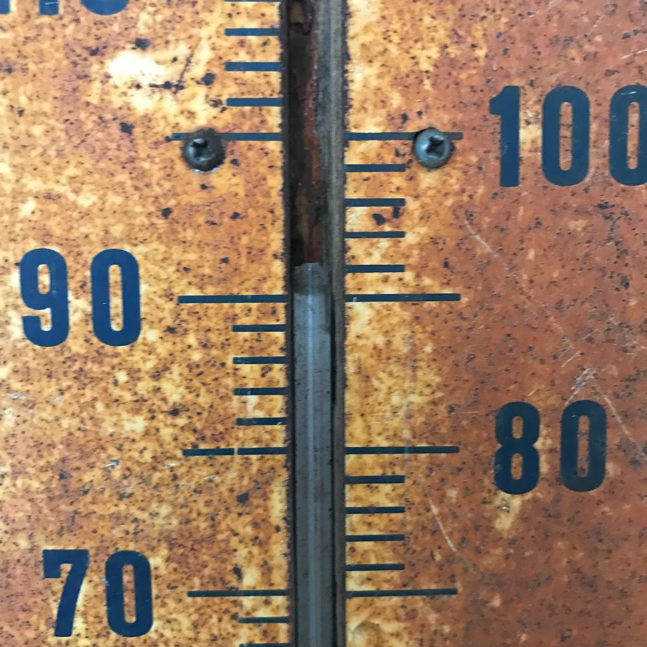 Ex-Lax Enameled Steel Advertising Thermometer