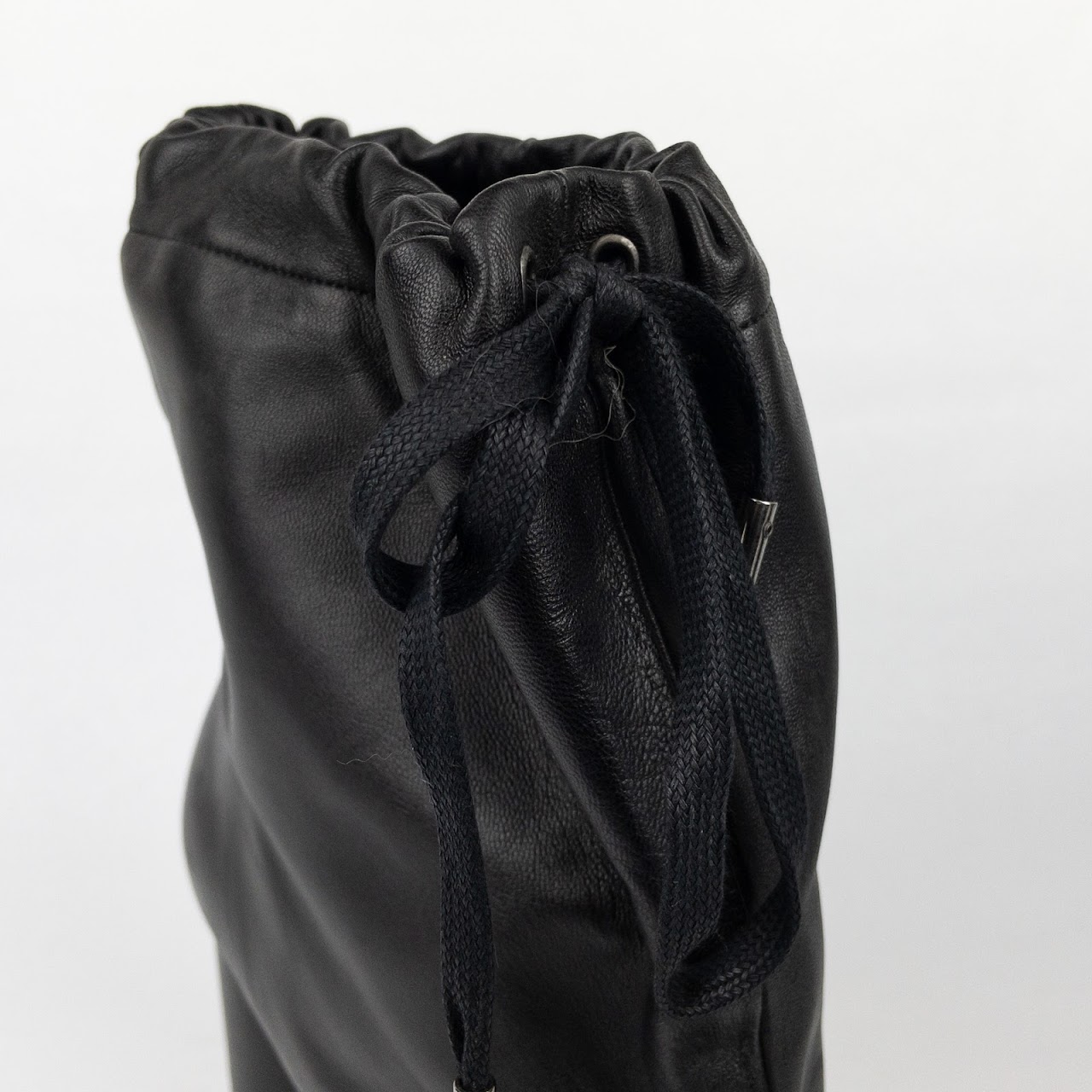 Maison Martin Margiela Leather Drawstring Boots