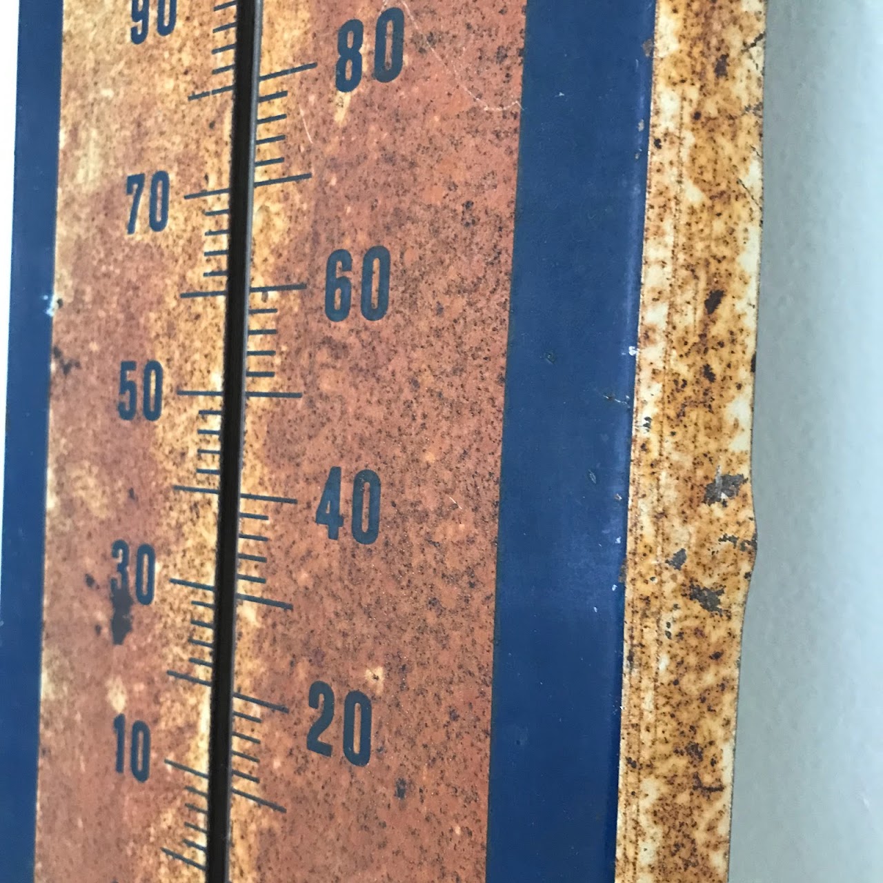 Ex-Lax Enameled Steel Advertising Thermometer